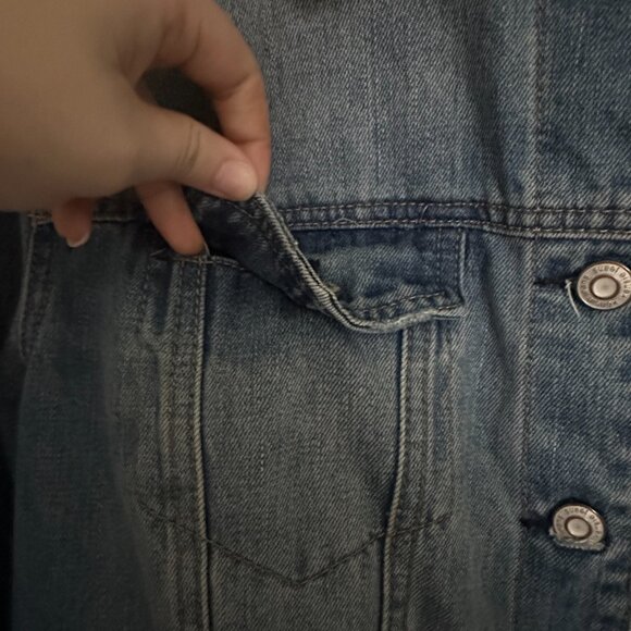 Jean Jacket with Sherpa Collar - Picture 4 of 8